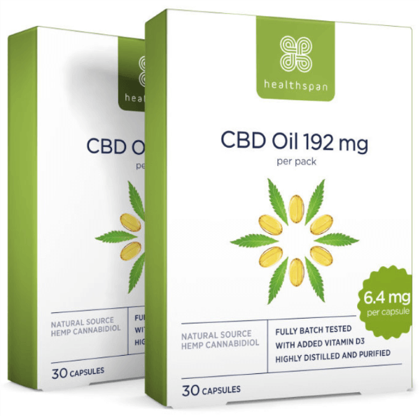 CBD Oil Capsules 384mg packs