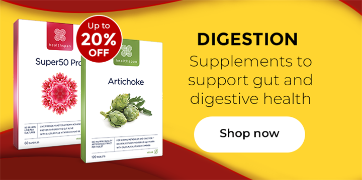 Digestion. Supplements to support good gut health. Up to 20% off. Shop now.